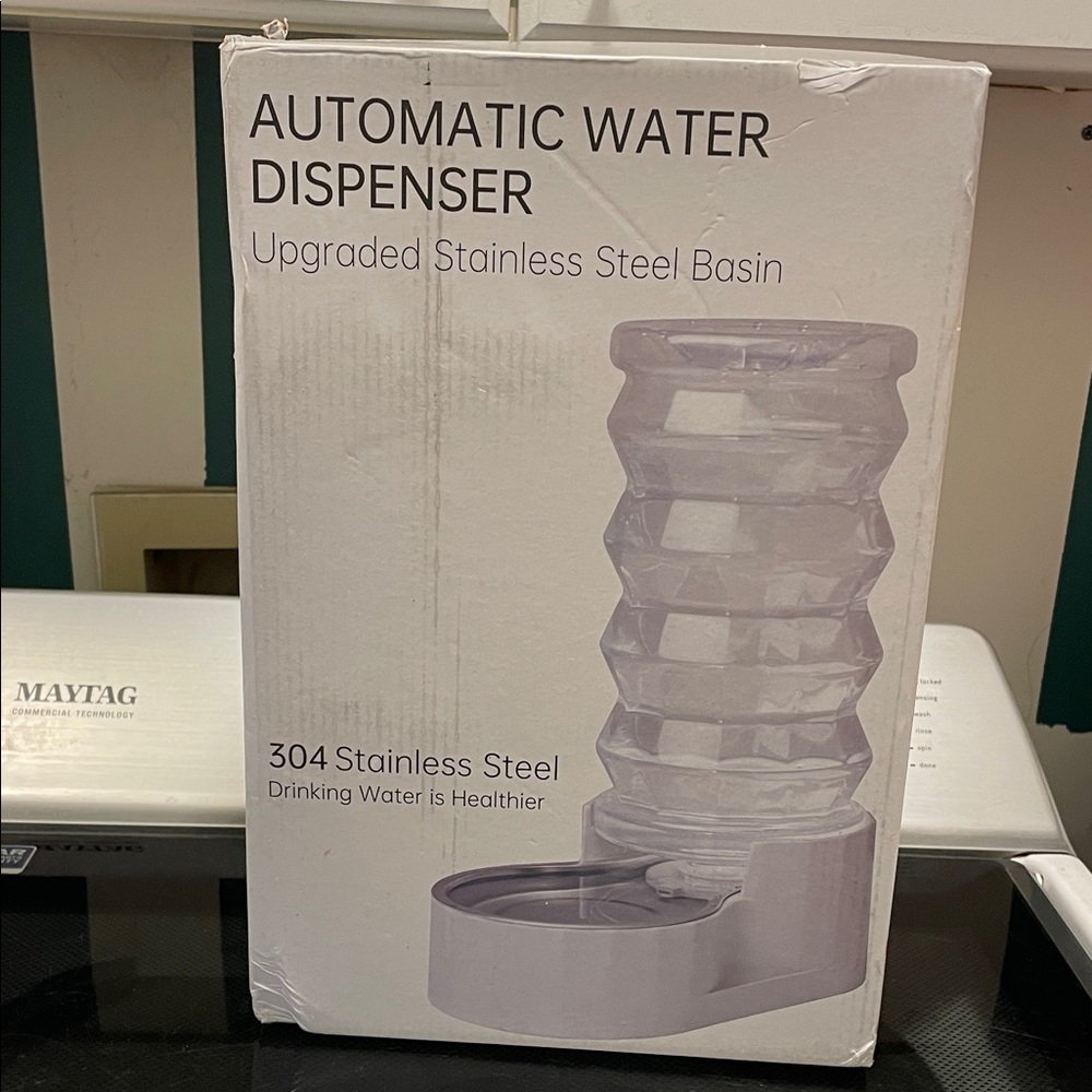 Automatic Water Dispenser with Stainless Steel Basin